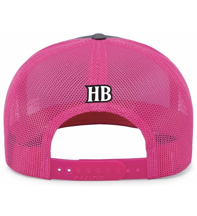 Hat Back - Graphite / Pink - #HBG Expression