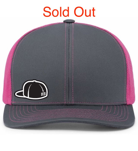 Hat Back - Graphite / Pink - #HBG Expression